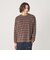 ＜CGS.＞ベロア ボーダー クルーネック プルオーバー