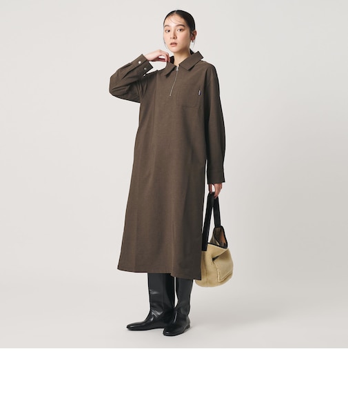 【WEB限定】<THOUSAND MILE>ハーフジップ ワンピース
