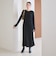 【WEB限定 Wardrobe DAILY MINIMAL】リブニット フレアワンピース