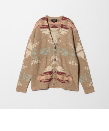 <PENDLETON>マルチ ジャガード Vネック カーディガン