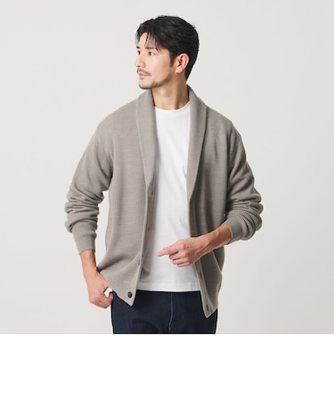 【WEB限定 WARDROBE SMART】ウォッシャブル ショールカラー カーディガン