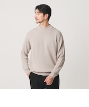 【WEB限定 WARDROBE SMART】マシーンウォッシャブル ウールミックス アゼ モックネック