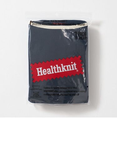 <Healthknit>チューブラー リブ パイピング クルー ロング スリーブ カットソー