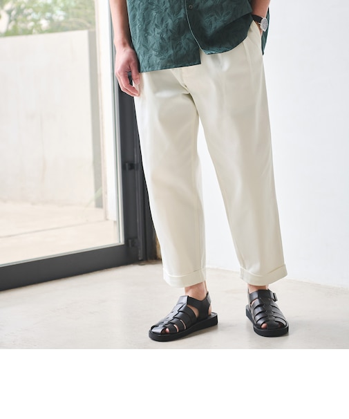 【別注】【WEB限定】<3/2 WORKS>GLR 2プリーツ チノパンツ