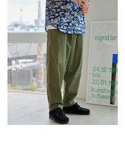【別注】【WEB限定】<3/2 WORKS>GLR 2プリーツ チノパンツ