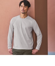 【WEB限定】JUST fit ジャケイン クルーネック 長袖 Tシャツ -吸水速乾・抗菌-