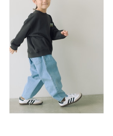 ストレッチ デニム カーブパンツ / キッズ 100cm-160cm - ストレッチ -