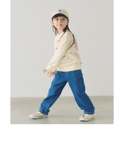 ストレッチデニム ストレートパンツ / キッズ 100cm-160cm - ストレッチ -