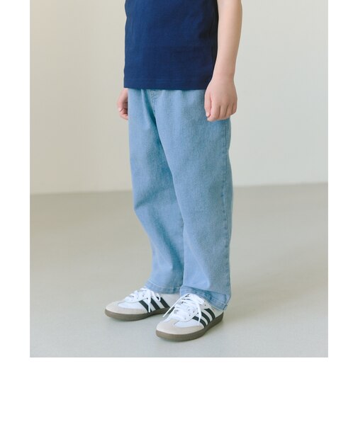 ストレッチデニム ストレートパンツ / キッズ 100cm-160cm - ストレッチ -