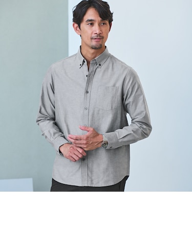 【WEB限定】JUST fit デイリー オックスフォード ボタンダウン シャツ