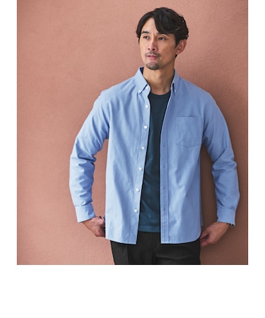 【WEB限定】JUST fit デイリー オックスフォード ボタンダウン シャツ
