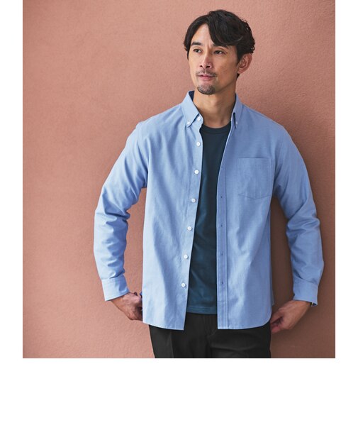 【WEB限定】JUST fit デイリー オックスフォード ボタンダウン シャツ