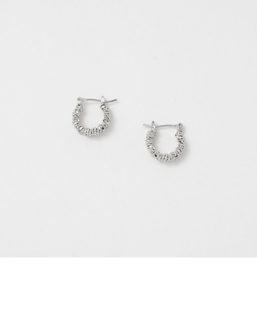 ギザギザ フープピアス