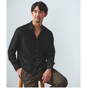 【WEB限定】JUST fit トリコット ドレープ シャツ