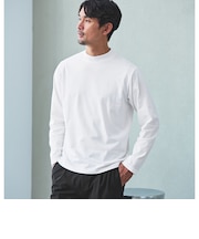 【WEB限定】JUST fit デイリーモック 長袖 Tシャツ -吸水速乾・抗菌-