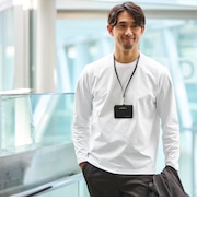 【WEB限定】JUST fit クリーン カノコ ジャケイン 長袖 Tシャツ -抗菌-