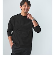 【WEB限定】JUST fit クリーン カノコ モックネック 長袖 Tシャツ -抗菌-