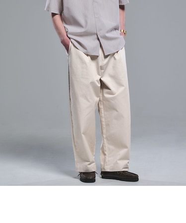 【WEB限定】＜3/2 WORKS＞GLR ワイドチノ チノパンツ