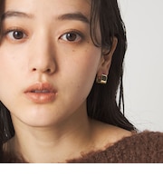 【WEB限定】スクエアクリップ フープピアス
