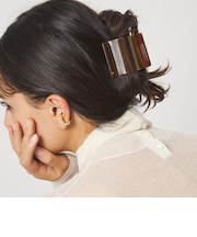 【WEB限定】スクエアマーブル ヘアクリップ