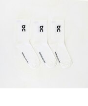 ＜On＞LOGO SOCK HIGH 3パック ソックス