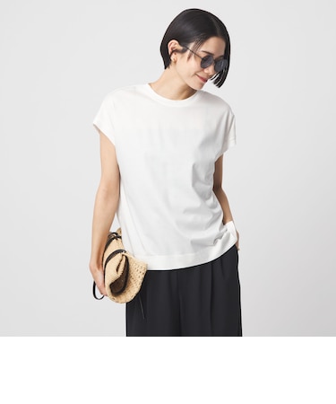 グロッシー フレンチスリーブ Tシャツ 制菌