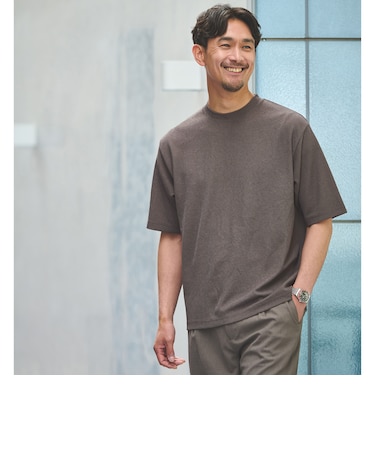 【WEB限定】JUST fit ピケ パイル 半袖 Tシャツ -吸水速乾・UVカット-