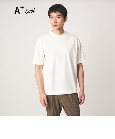 A+ COOL スムース クルーネック カットソー -接触冷感・抗菌-