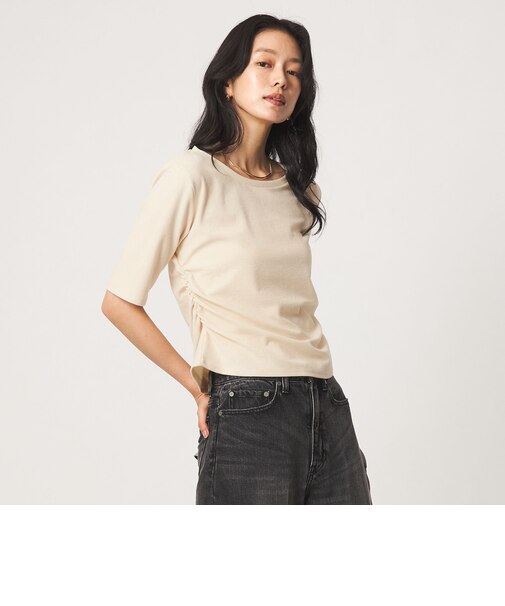 パイル シャーリング 5分袖 Tシャツ