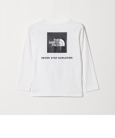 【WEB限定】<THE NORTH FACE> スクエアロゴ ロングスリーブ Tシャツ / キッズ 130cm-160cm