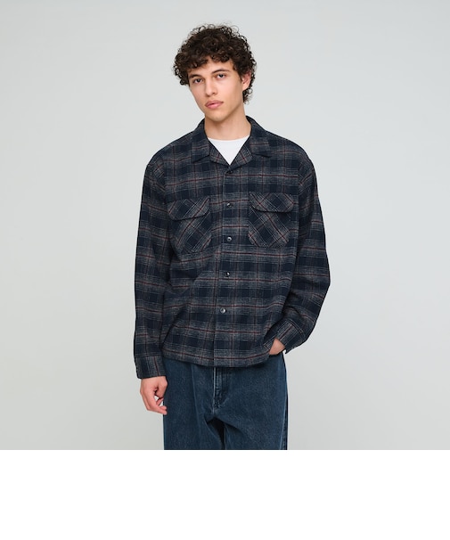 【別注】<PENDLETON>チェック オープンカラー 長袖 シャツ