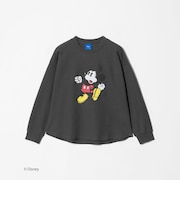 【別注】<URBAMENT>ミッキーマウス ロングスリーブ Tシャツ / キッズ 140cm-150cm