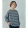 フトピッチ ボーダー ロングスリーブ Tシャツ / キッズ 100cm-160cm