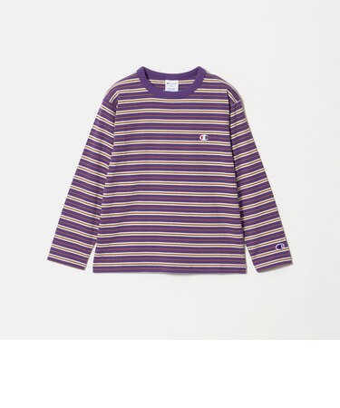 <Champion>ボーダー ロングスリーブ Tシャツ / キッズ 140cm-160cm