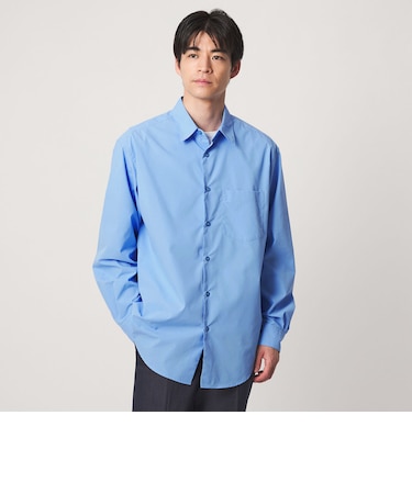 【WEB限定】JUST fit コットンライク リラックス シルエット 長袖 シャツ