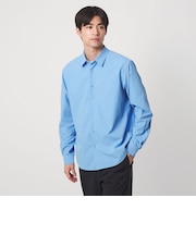 【WEB限定】JUST fit コットンライク ポリエステル 長袖 シャツ