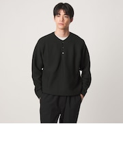 【WEB限定】ガーター編み ヘンリーネック ニット