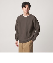 【WEB限定】ガーター編み クルーネック ニット