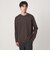 オーガニック コットン ポンチ クルーネック 長袖 Tシャツ