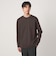 オーガニック コットン ポンチ クルーネック 長袖 Tシャツ