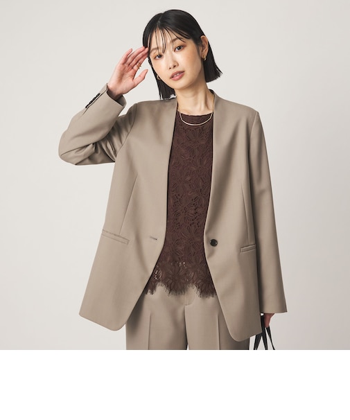 ［size SHORT/TALLあり］Greed グリード ノーラペル ジャケット ウォッシャブル