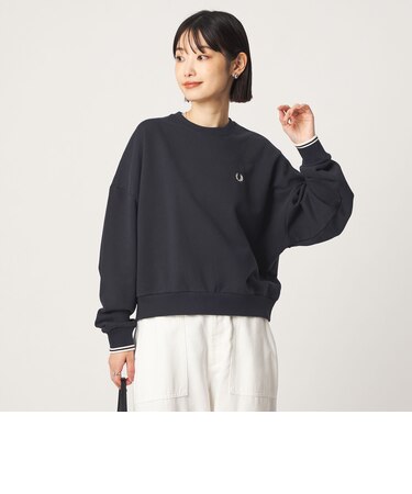 【WEB限定】<FRED PERRY>クルーネック ショート スウェット