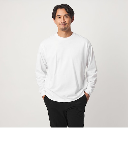 【WEB限定】JUST fit デイリー ワイド 長袖 Tシャツ -吸水速乾・抗菌-