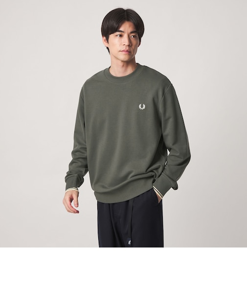 <FRED PERRY>クルーネック 長袖 スウェット