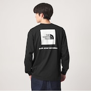 <THE NORTH FACE>ロングスリーブ バックスクエア ロゴティー 長袖 Tシャツ