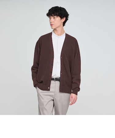 コットン カシミヤ ミラノリブ Vネック カーディガン -ハンドウォッシャブル-