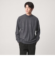【WEB限定】JUST fit ハイゲージ ジャケイン モックネック ニット