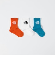 <THE NORTH FACE>ロゴ 3P クルーソックス / キッズ 16cm-18cm