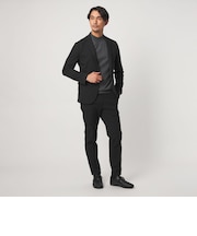 【WEB限定】JUST fit ウールライク ナロー セットアップ ジャケット&パンツ -ストレッチ-