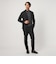 【WEB限定】JUST fit ウールライク ナロー セットアップ ジャケット＆パンツ -ストレッチ-